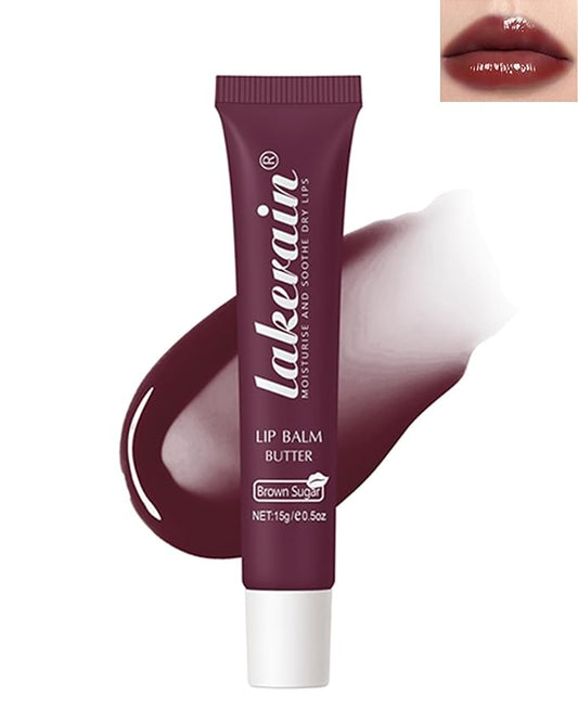 Lip Butter Balm Brown Sugar, Hydrating Tinted Butter Lip