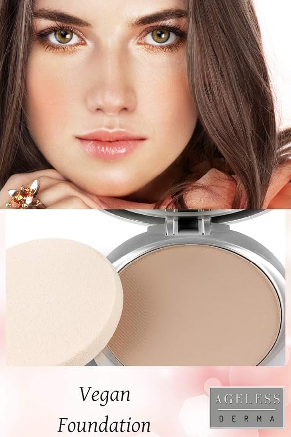 Pressed Mineral Foundation With Vitamin for a Natural
