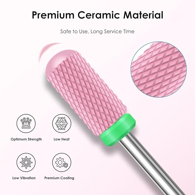 Depvko 10pcs ceramic nail drill