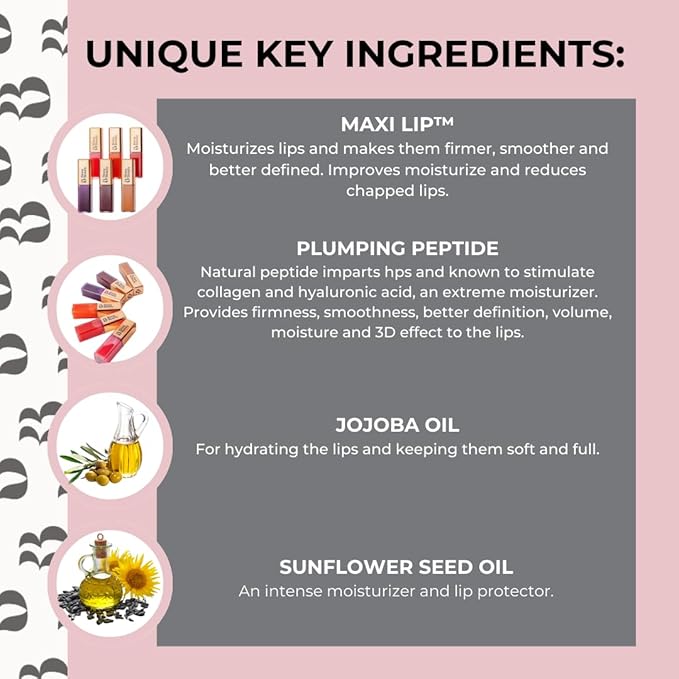 Rinna Beauty Larger Than Life Lip Plumping Oil - Power - Moisturizes & Hydrates Lips - Natural Plumping Over Time - Vegan, Cruelty-Free, & Paraben-Free 0.3 Fl Oz