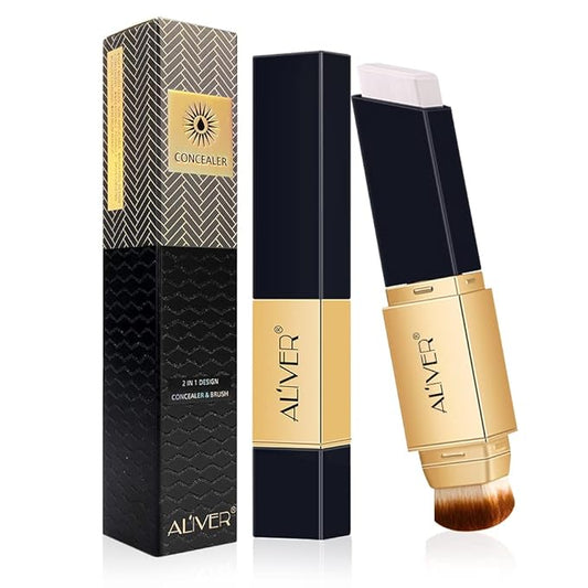 2 IN 1 Design Foundation & Brush, Face Cover Concealer