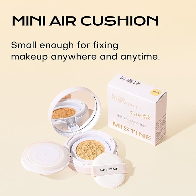 Mistine Tavel Size Air Cushion Foundation Glow Hydrating Proof, Ivory