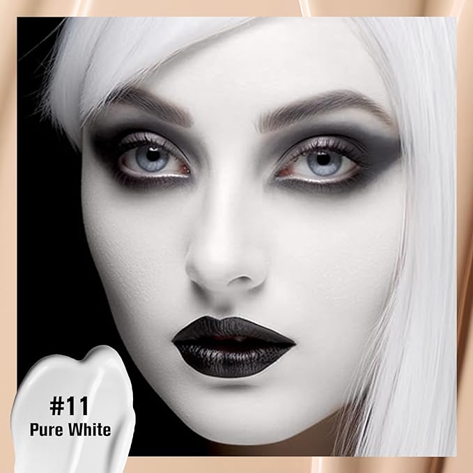 UCANBE White Liquid Foundation with Brush, Skincare Serum fl. oz.