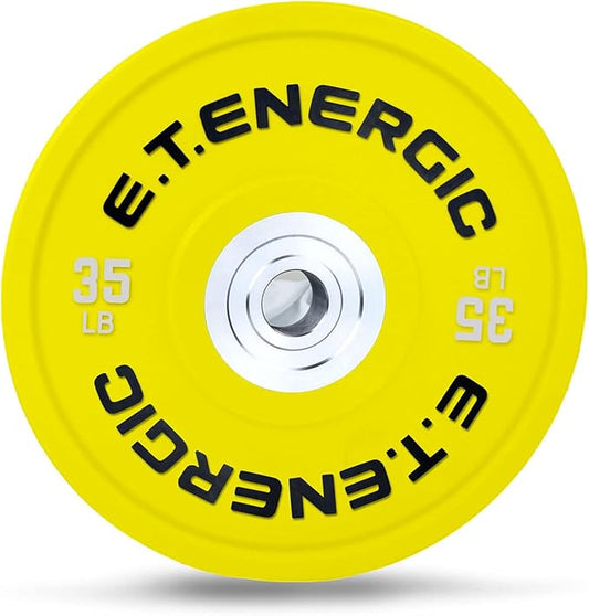 10LB/25LB/35LB/45LB/55LB Bumper Plates Odorless with 2" Opening Olympic