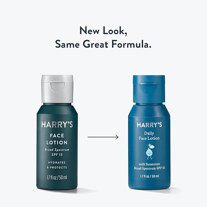 Harry's Face Lotion with SPF Face Moisturizer, 1.7 Fl Oz, Pack of 2