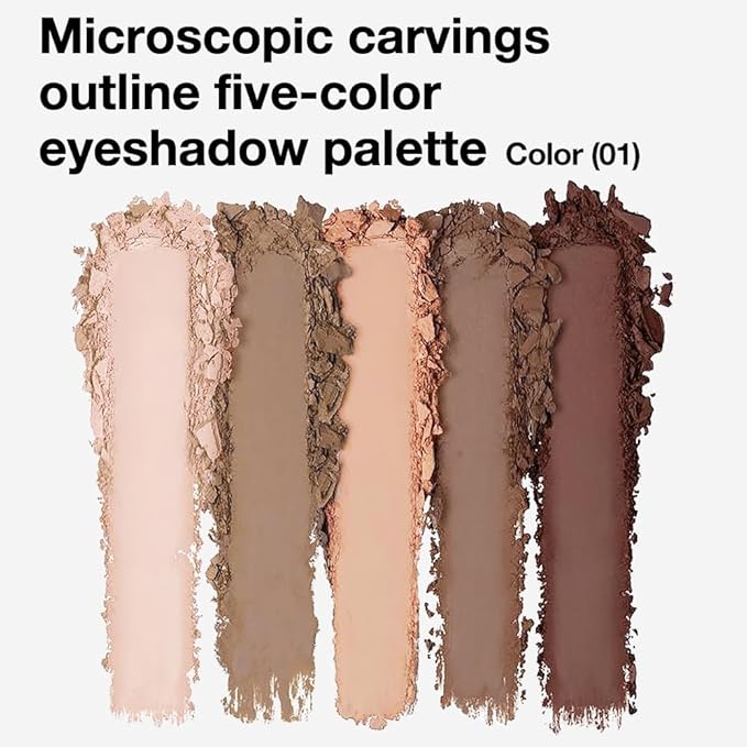 evpct 5Colors Matte Nude Eye Shadow Palette Makeup for Older Women, Nude Pink Brown Cocoa Neutral Matte Smokey Cream Mini Eyeshadow Palette for Blue Green Eyes, Contour Makeup Palettes sombras de ojos
