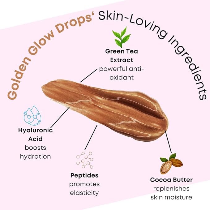 W7 Golden Glow Drops - Liquid Bronzing Drops Radiant Finish