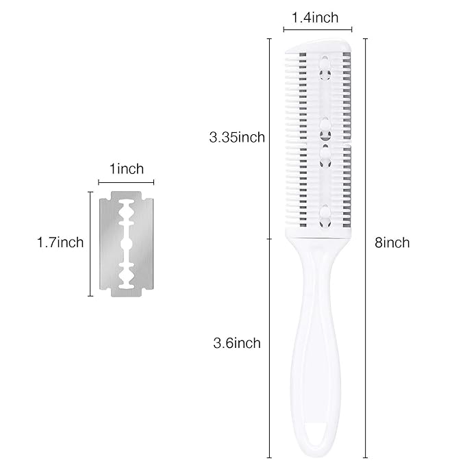 3-Piece Razor Comb Set: Thinning