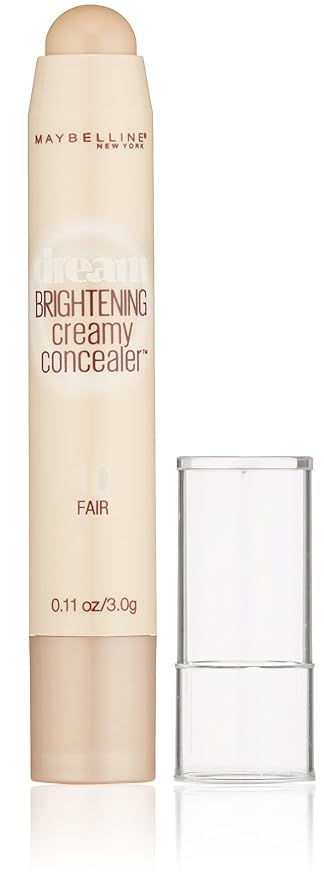 Maybelline New York Dream Brightening Creamy Concealer, Fair, 0.11 oz