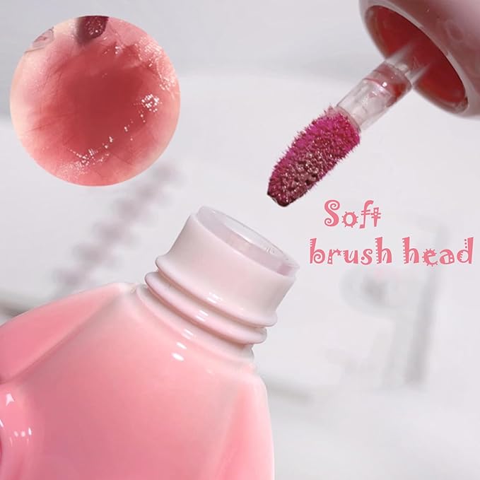 3 Colors Lip Tint Keychain Liquid Lip Tint Gloss