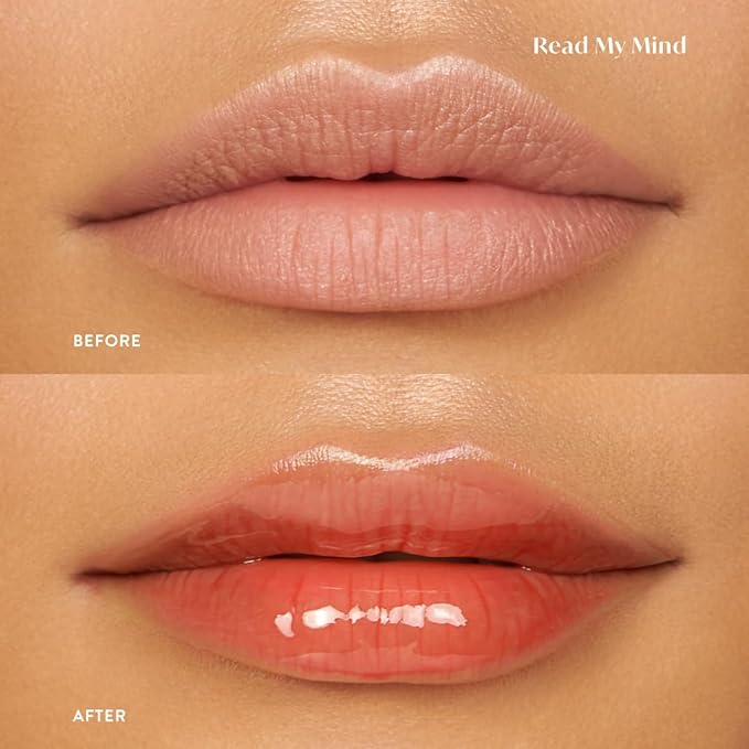Dreamy Gleamy Tinted Lip Oil, Moisturizing, Shiny, Cruelty-Free, Vegan, Hydrating, Non-Sticky Tinted Lip Gloss, 5ml (Read My Mind)