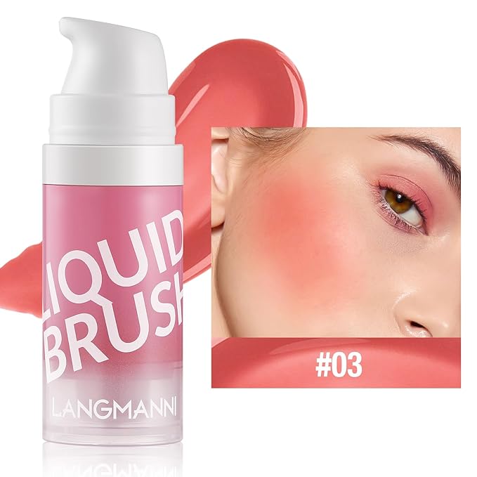 Liquid Blush Makeup Cream Blush For Cheeks Natural Velvet Texture(03#)