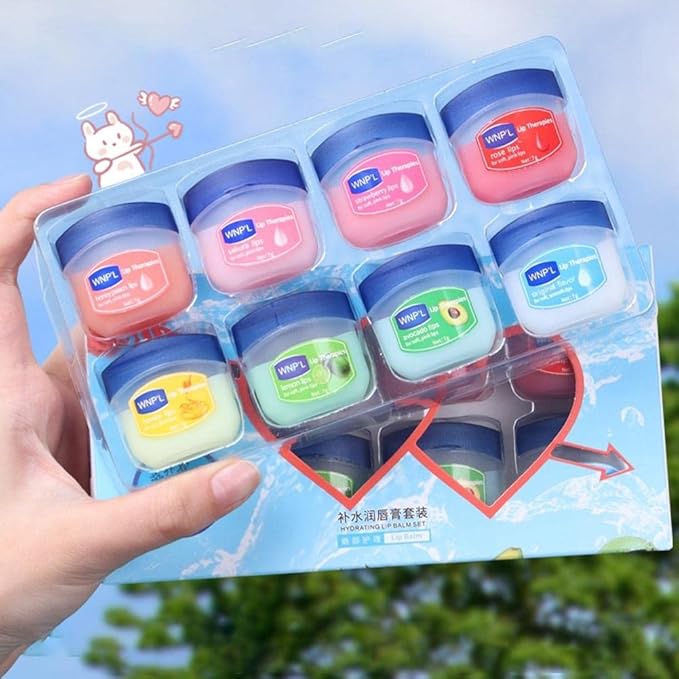 Fruit Flavored Lip Balm Set, Anti