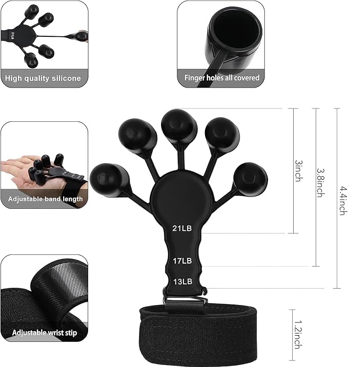 Gripster, 2PCS Hook Grip Strength Trainer 2023 Upgraded