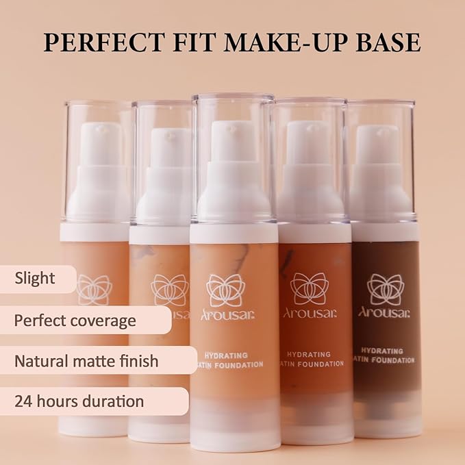 Liquid Foundation Makeup, Improves Uneven Skin Tone, Lightweight 39# ESPRESSO