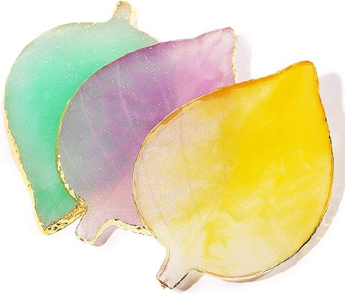 1 Pcs Leaf Resin Nail Art Palette Painting
