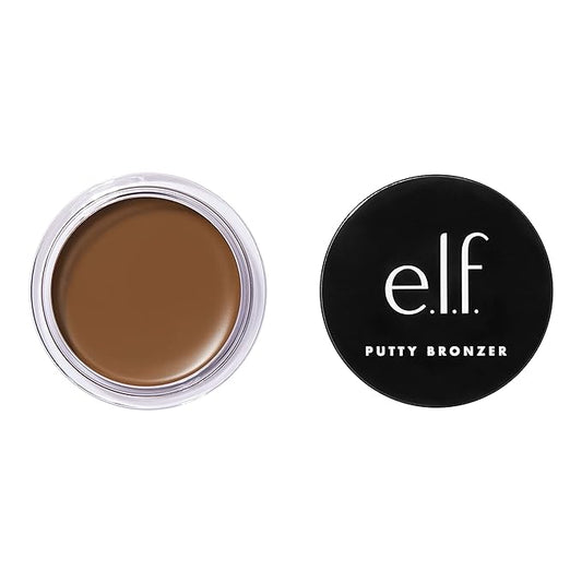 e.l.f. Putty Bronzer, Creamy & Highly Pigmented Formula, Vitamin E, 0.35 Oz