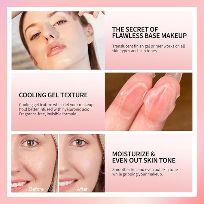 AKARY Gel-Based & Hydrating Face Primer For Smoothing Oz, avender 06 L