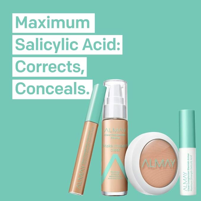 Almay Clear Complexion Makeup, Matte Finish Liquid Fou 0 oz