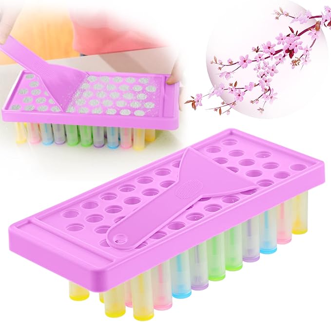 2 Sets Lip Balm Tray and (Purple)