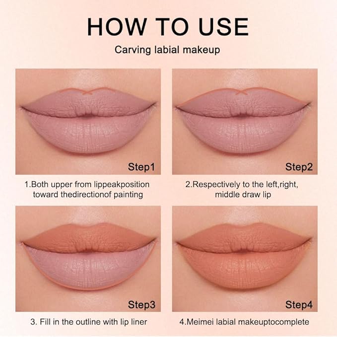 12 Colors lip liner pencils, Modern Classic Lip Liner, Lip Liner Pigmented Vegan Matte, Lasting Finish Lip Liner, Luxurious Creamy Long Lasting Lip Liner, Prevents Feathering and Fading, (07)