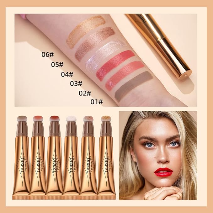 MEICOLY Liquid Highlighter Beauty Wand,Highlight Stick with Cushion