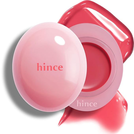 HINCE Raw Glow Dewy Ball - Tinted Lip Balm, Jelly Gloss Glow, Shine and Hydration, Lip & Blush Multiuse, Vegan, 0.12 oz. (13 colors) (COOL ROSE DEW)