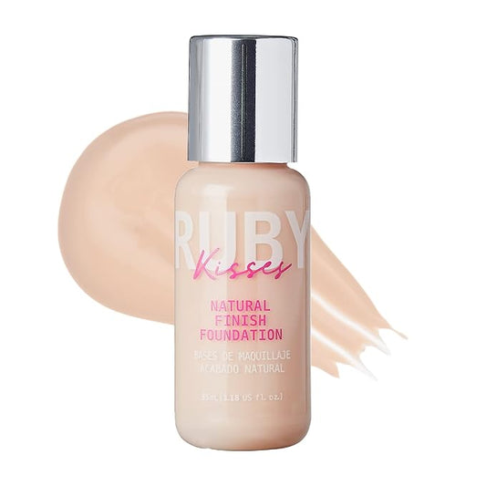 Ruby Kisses Liquid Foundation Medium Coverage, Lightweight, Natural