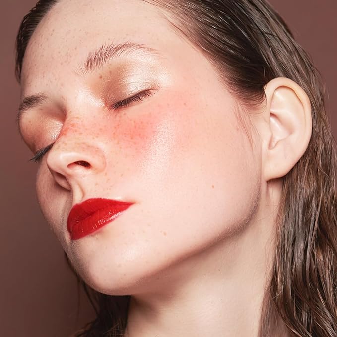 ROUSE Face Blush Powder Makeup Soft Mushroom Blush (Coral Red)