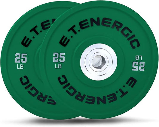 10LB/25LB/35LB/45LB/55LB Bumper Plates Odorless with 2" Opening Olympic