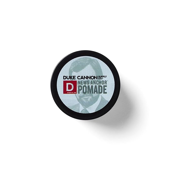Duke Cannon Supply Co. - News Anchor Pomade, Sandalwood and Citrus Hints (4.6 oz) Natural Matte, Medium-to-Strong Hold Pomade for All Hair Types