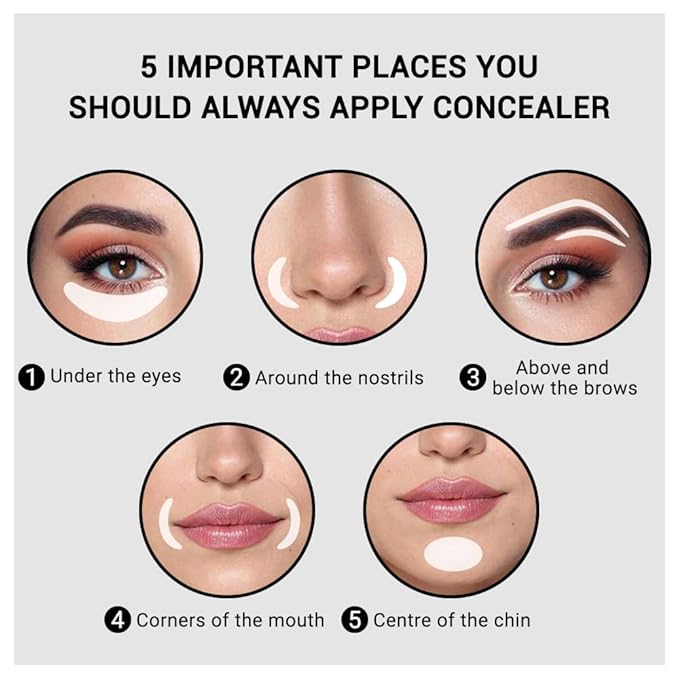 2Pcs Hydrating Liquid Concealer Serum for Women,Lightweight Warm