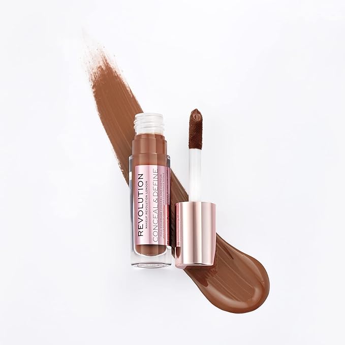 Makeup Revolution Conceal and Define Concealer, Full Coverage 0.7 Fl Oz