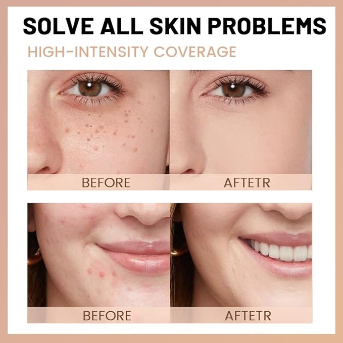 Face Matte Makeup Foundation,Oil Continuous Correction Control Liquid Natural Finish