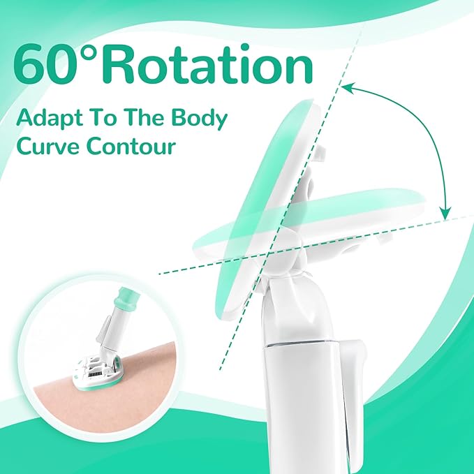 DreamGenius Razors for Women Include 2 Non-Slip Handles and 14 Blade Refills with a Shower Holder, 5 Premium Blades Women's Razors for Shaving with 360° Lubrication Reduces Irritation, Green