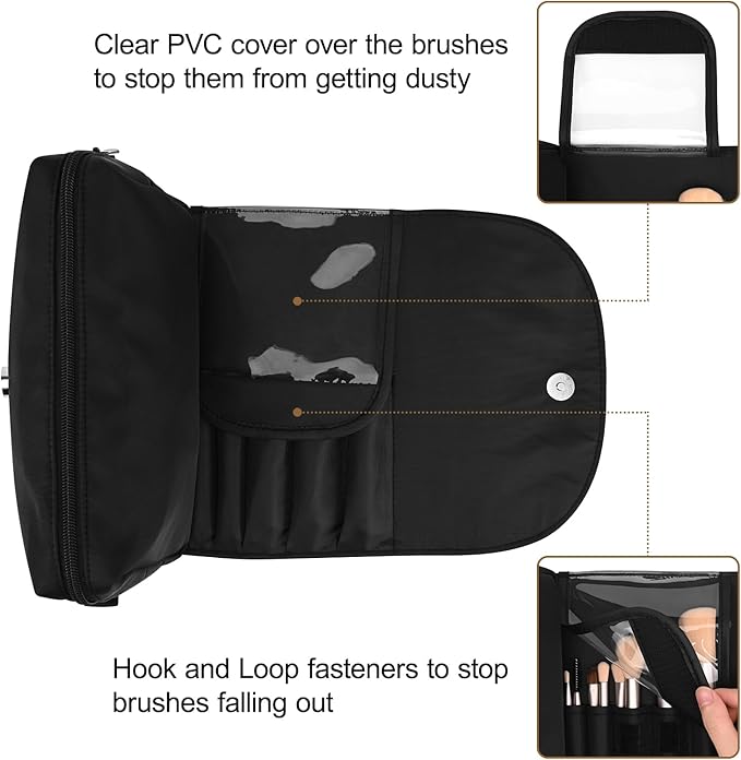Ofak travel makeup bag with