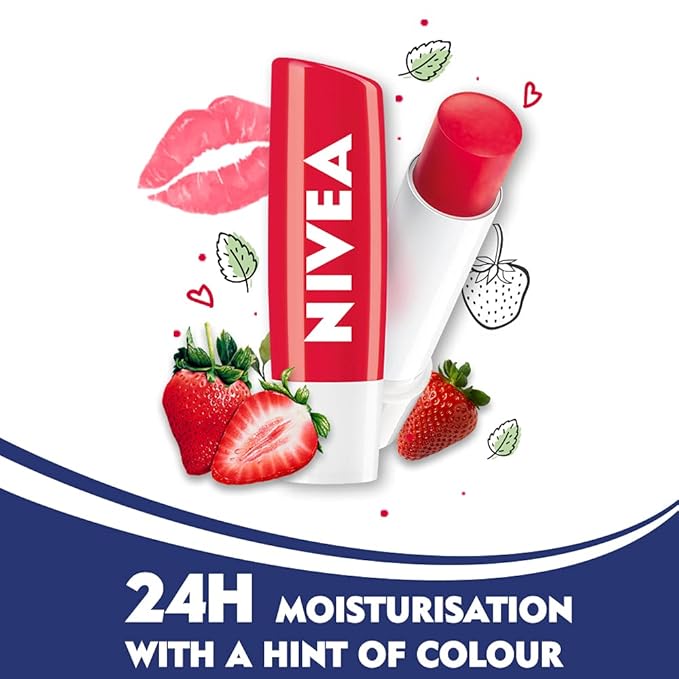Nivea Lip Care Fruity Shine Strawberry, 4.8g 4.8g