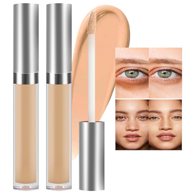 Kaely 2Pcs Hydrating Concealer Wand,Full Coverage Liquid under