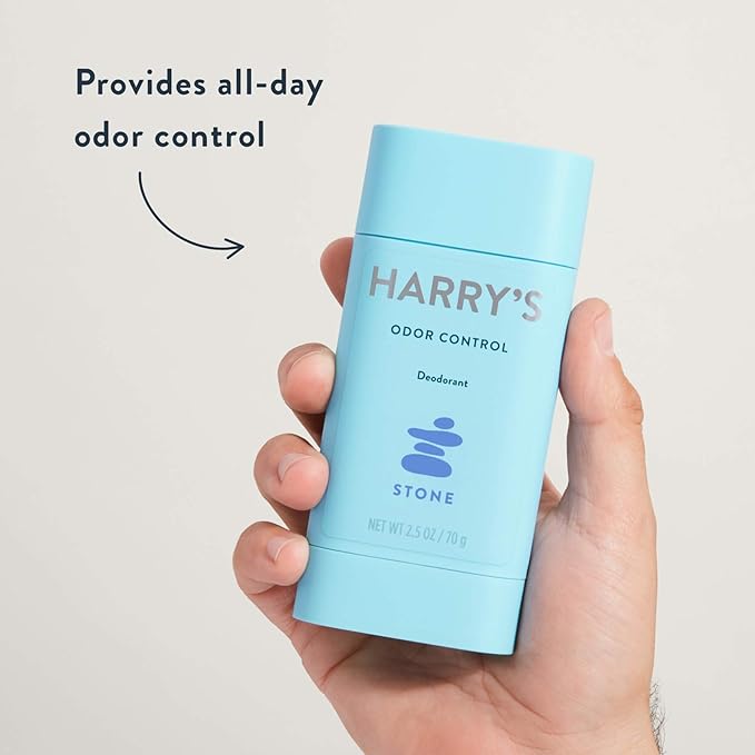 Harry's Aluminum Free Deodorant for Men - Odor Control, Stone, Fig, Redwood Scent, 2.5 Oz, 3-Pack, Men Deodorant Aluminum Free