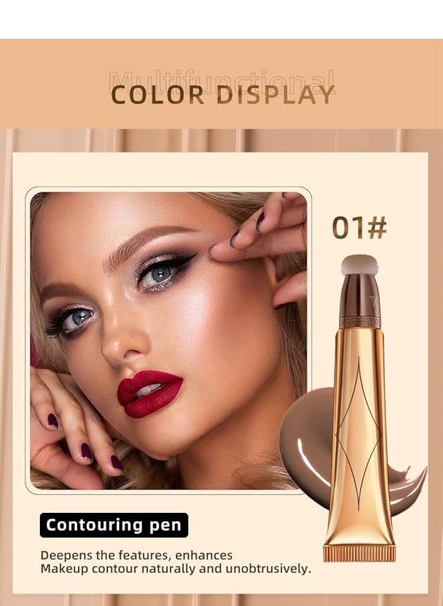 Highlighter Beauty Wand, Face Concealer Contouring With Halo Bronze Gold)