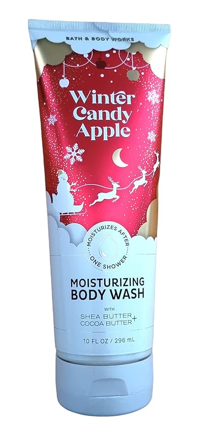 Bath and Body Works Moisturizing Body Wash 10 oz (Winter Candy Apple)