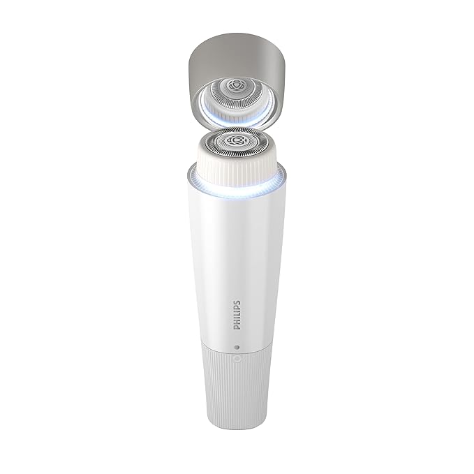 Philips Beauty Lady Electric Shaver Series 8000 with Electric Facial Hair Remover, Cordless, BRL166/91