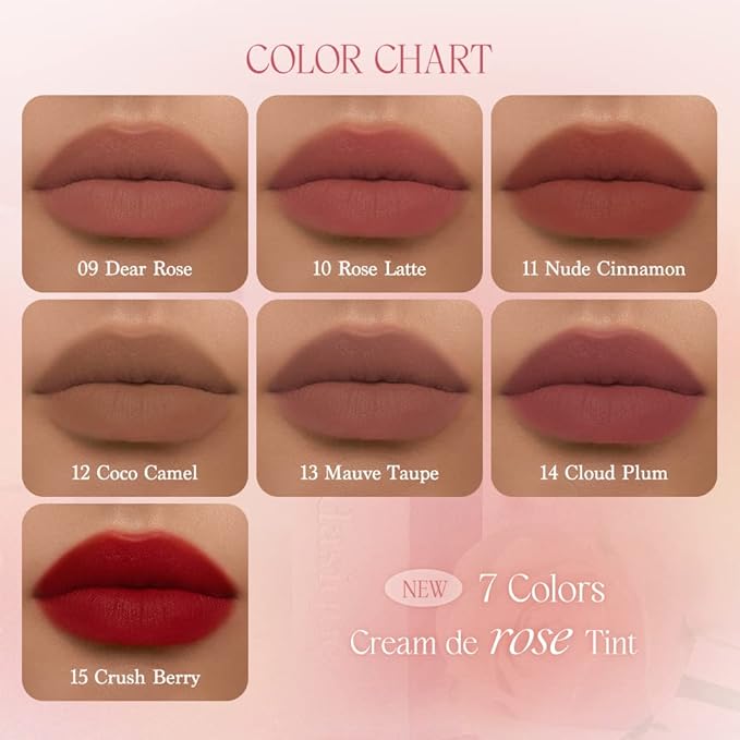 dasique Cream De Rose Tint (15 Crush Berry) Lip