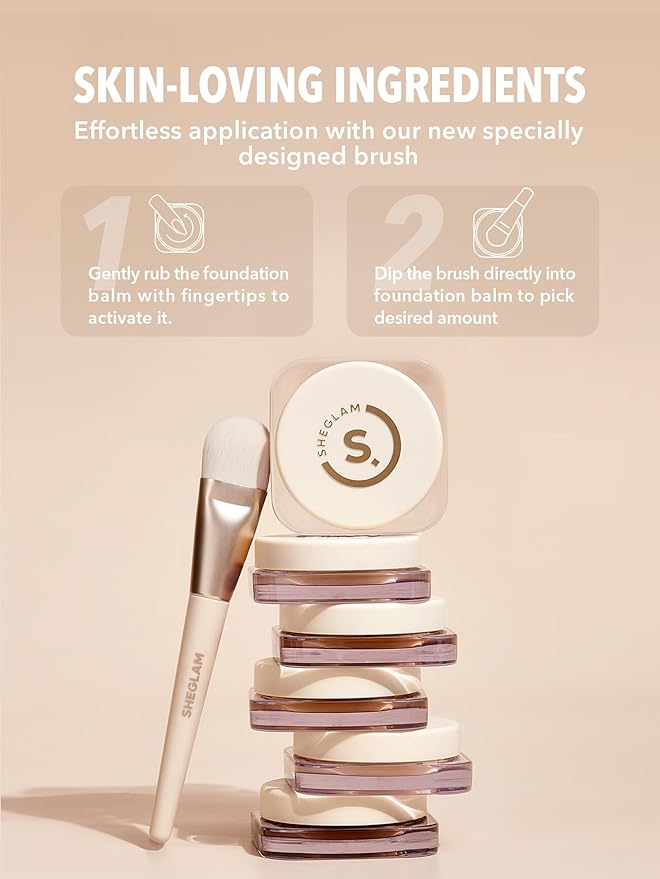 SHEGLAM Hydrating Cream Full Coverage Foundation Balm Long - Shell