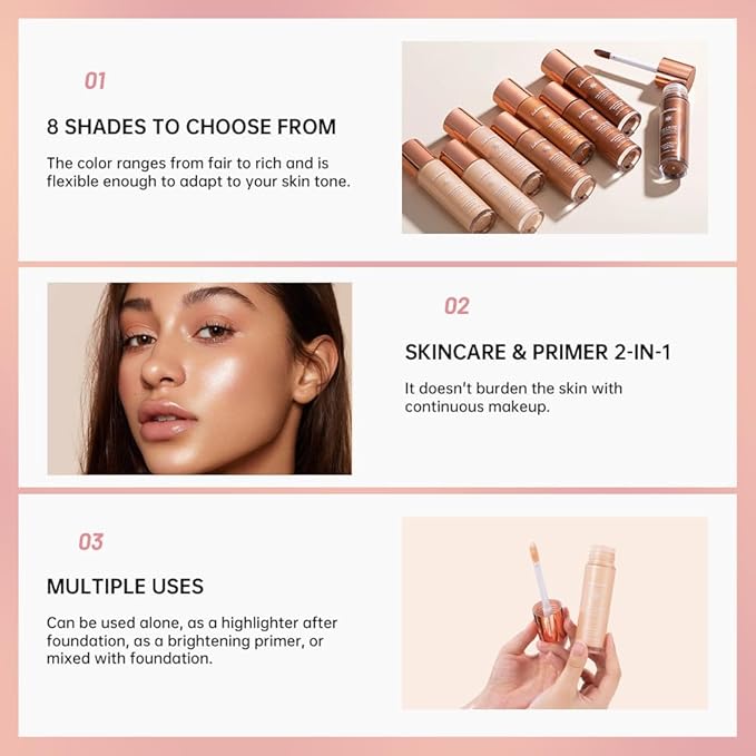 Halo Glow Liquid Face Filter, Complexion Booster For 1.06 OZ