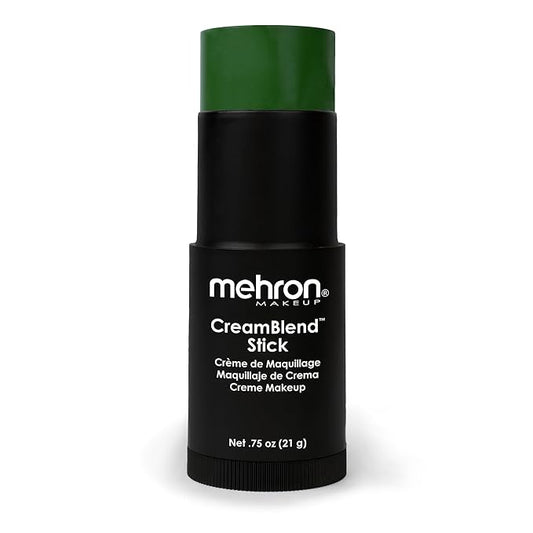 Mehron Makeup CreamBlend Stick | Face Paint, Body g) (Green) 75 oz