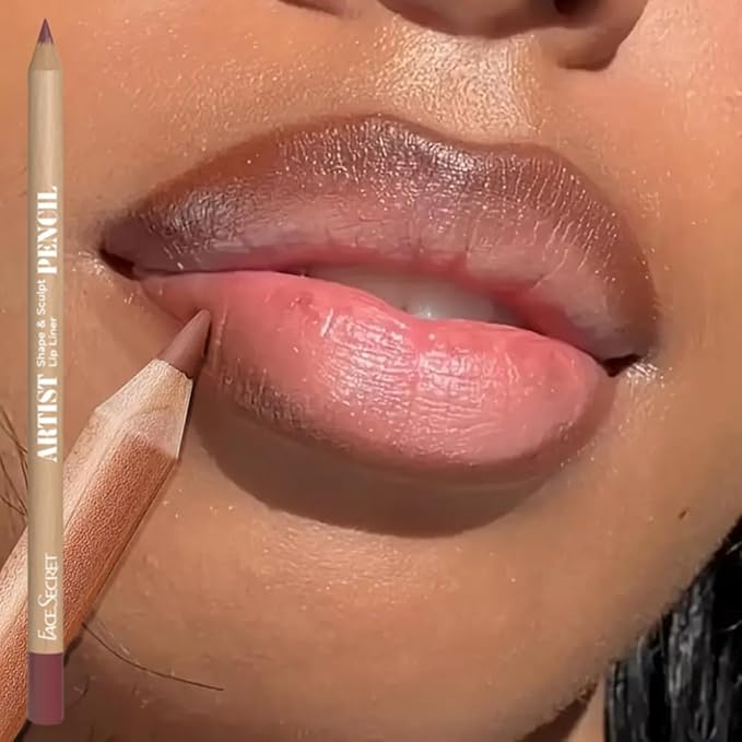 Beauty Glazed 6pcs Nude Brown Lip Liner Makeup Set - Waterproof & Smudge-Proof Matte Pencil, Long-Lasting & Durable, Smooth & Easy Glide, Non-Smudge, Contouring, Filling & Layering (PINK-ROSY Set)