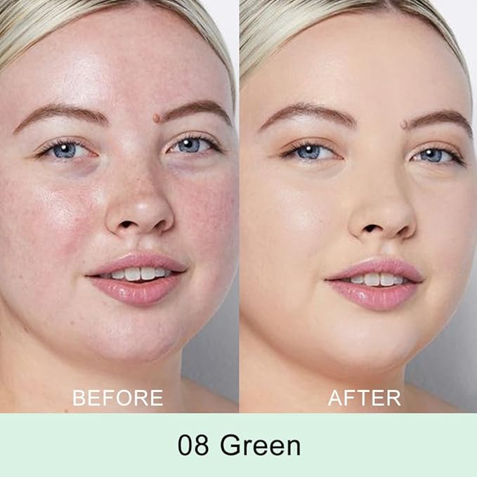 Kaely Color Correcting Concealer,Cream Pot Concealer Full Coverage,under Makeup,08 Green