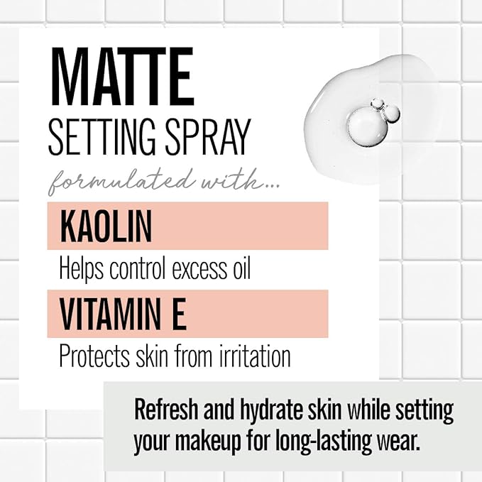 VALJEAN LABS Matte Makeup Setting Spray | Koalin () White 6 oz
