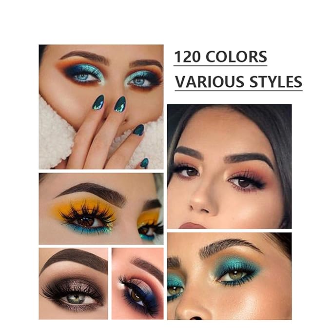 120 Colors Long Lasting Waterproof Highly Pigments Shiny